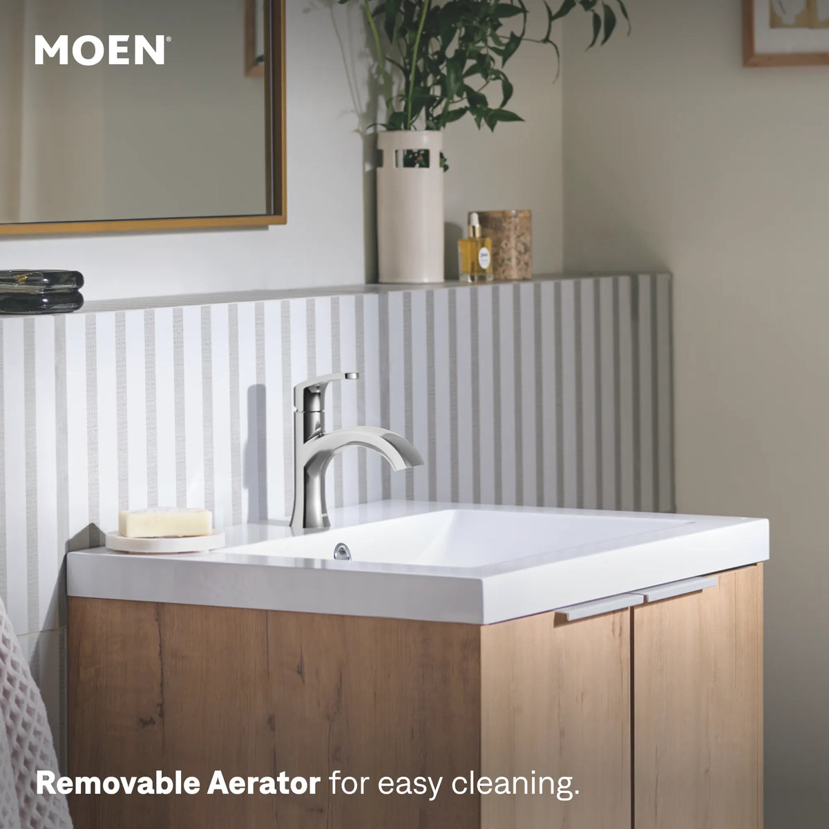 Moen Karis Single-Handle High-Arc Bathroom Faucet 84346 in Chrome (84346) - view 5