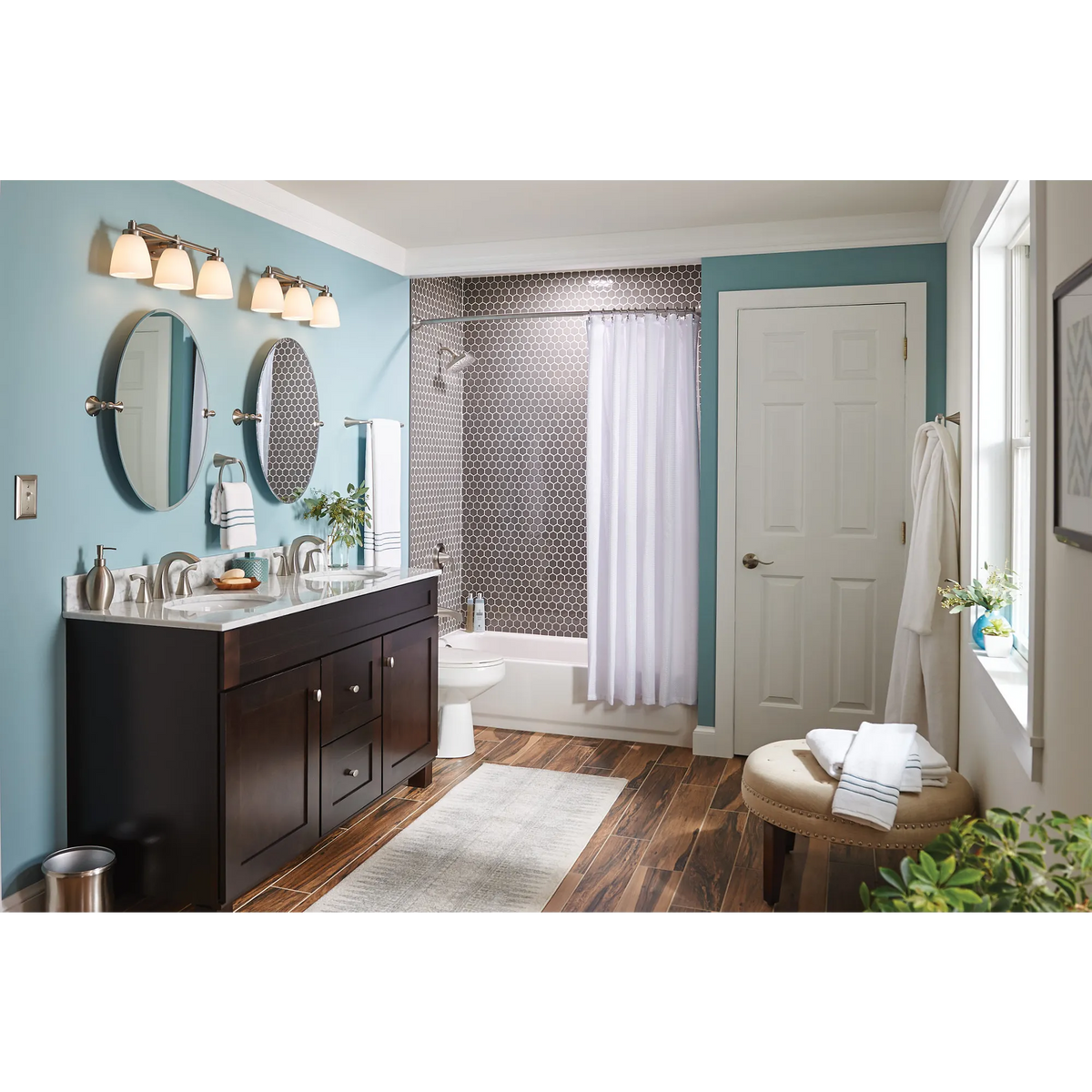 Moen Lindor Single-Handle Bathroom Faucet 82504 in Spot Resist Brushed Nickel (82504SRN) - view 8