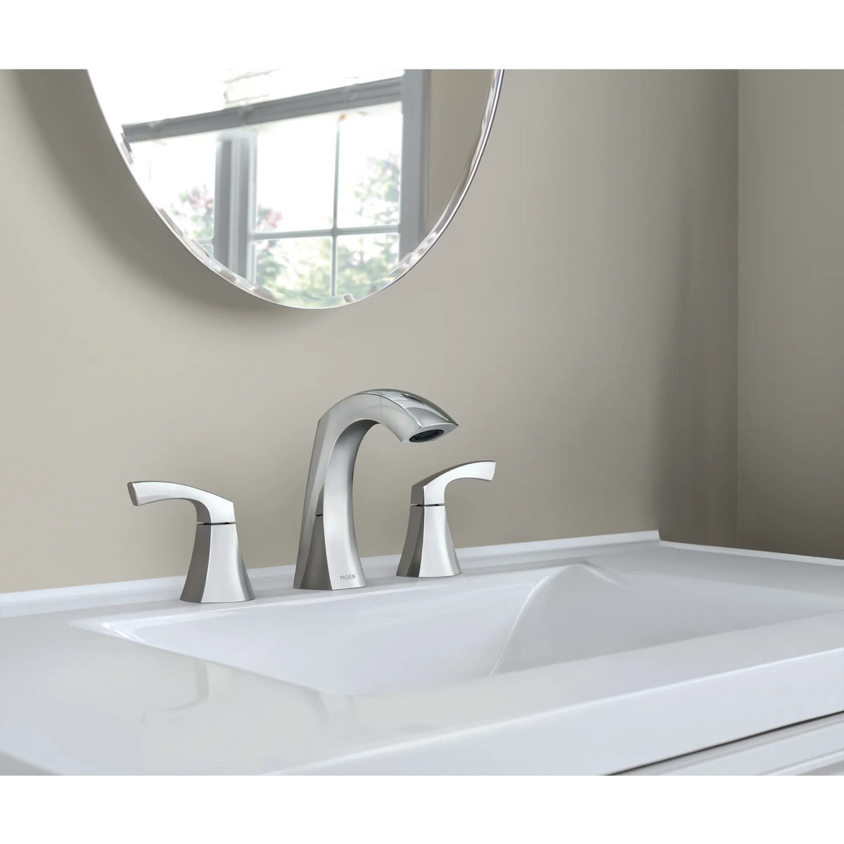 Moen Lindor Two-Handle High-Arc Bathroom Faucet 84504 in Chrome (84504) - view 2