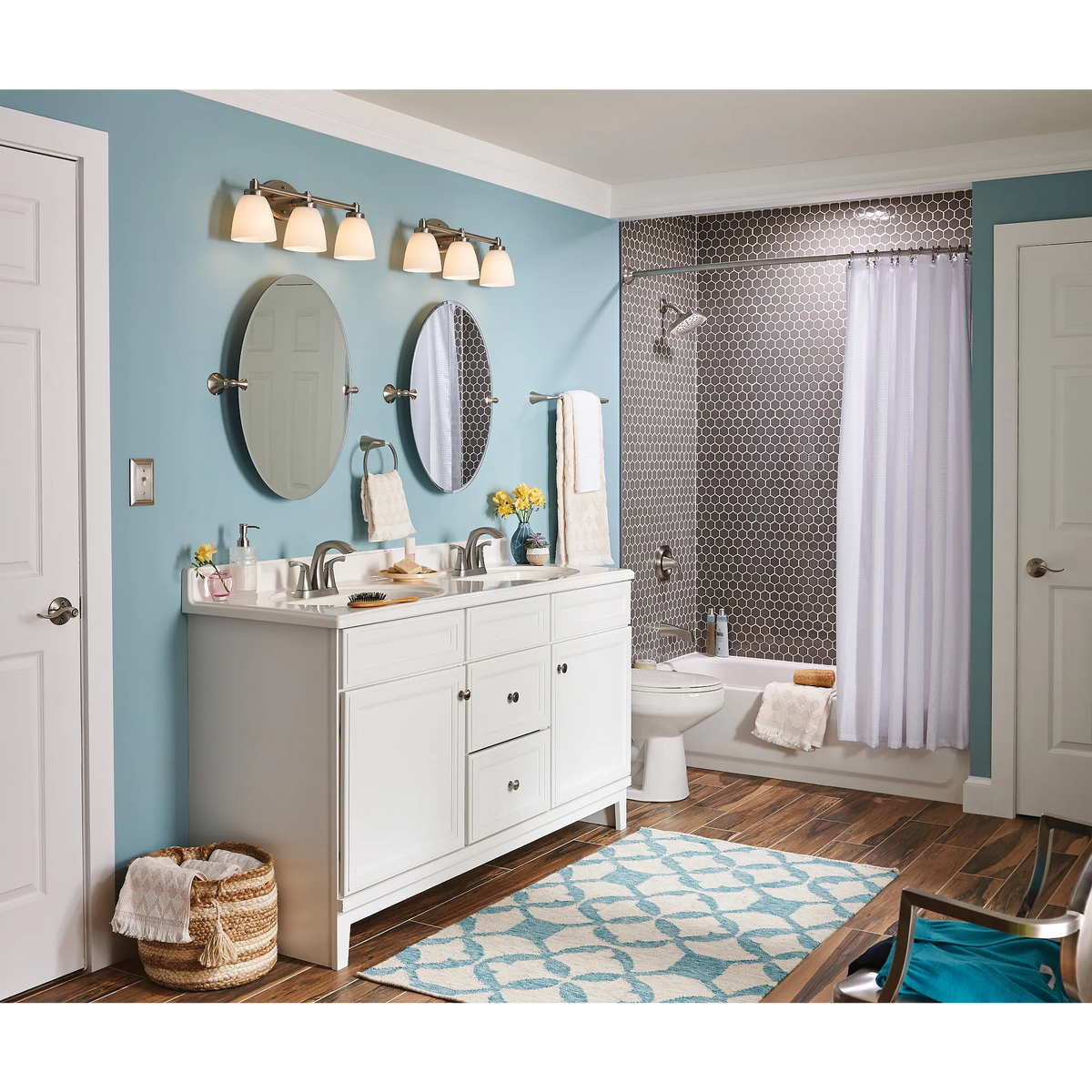 Moen Lindor Towel Ring MY8786 in Spot Resist Brushed Nickel (MY8786BN) - view 5