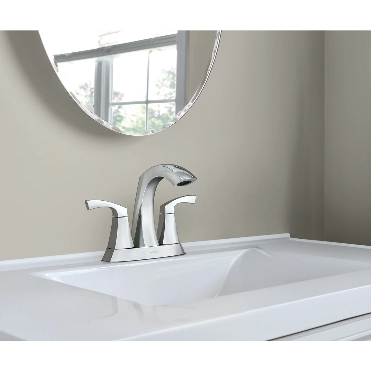 Moen Lindor Two-Handle High-Arc Bathroom Faucet 84506 in Chrome (84506) - view 2