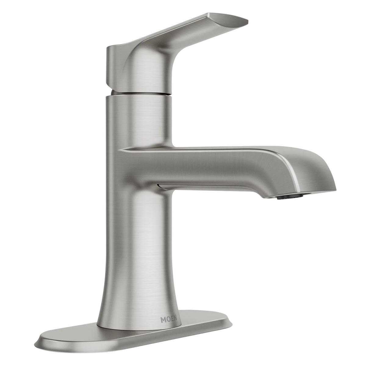 Moen Liso Single-Handle High-Arc Bathroom Faucet 84540 in Spot Resist Brushed Nickel (84540SRN) - view 4