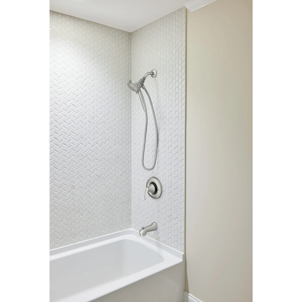 Moen Darcy Tub and Shower Faucet 82560 in Spot Resist Brushed Nickel (82560SRN) - view 2