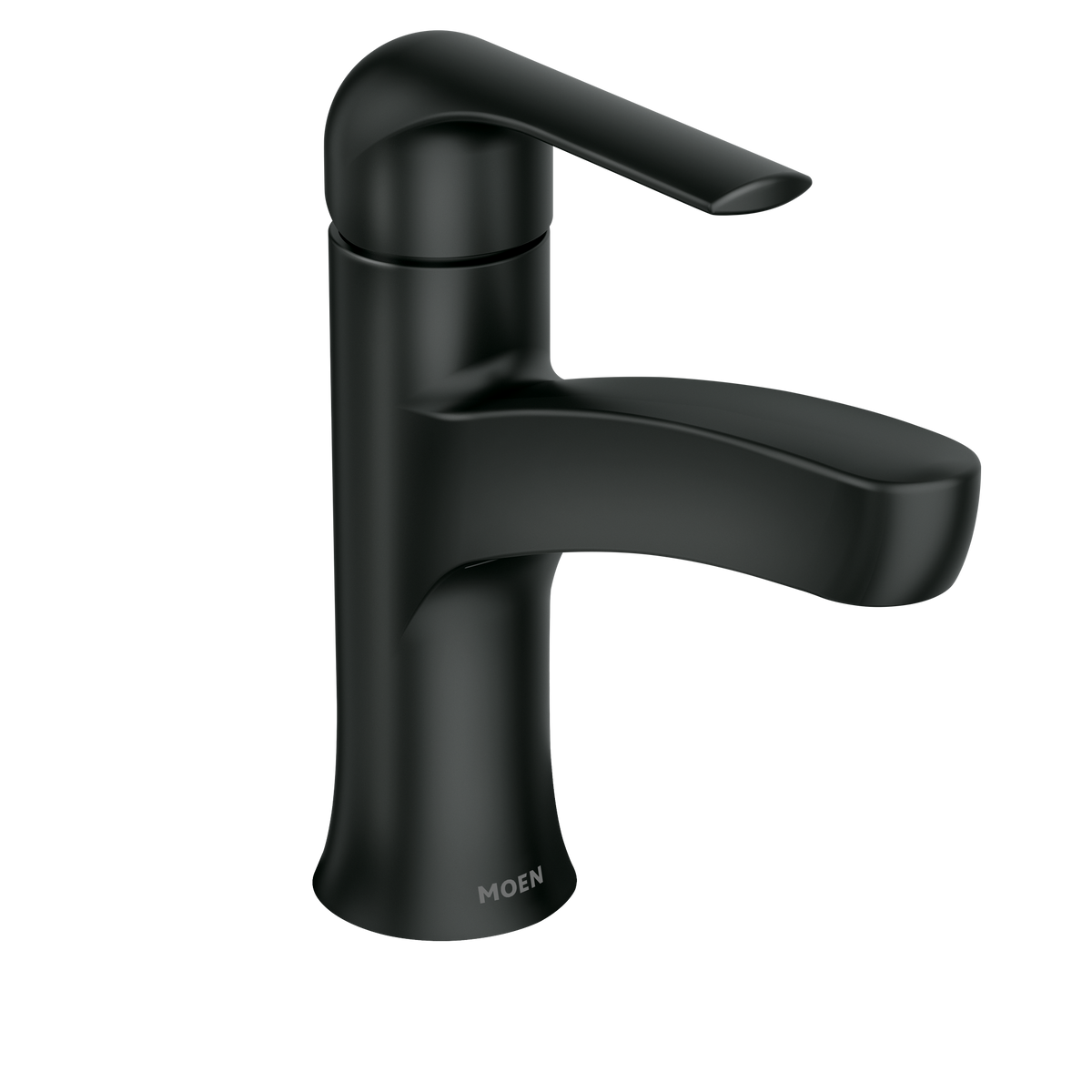 Moen Tilson Single-Handle High-Arc Bathroom Faucet 84565 in Matte Black (84565BL)