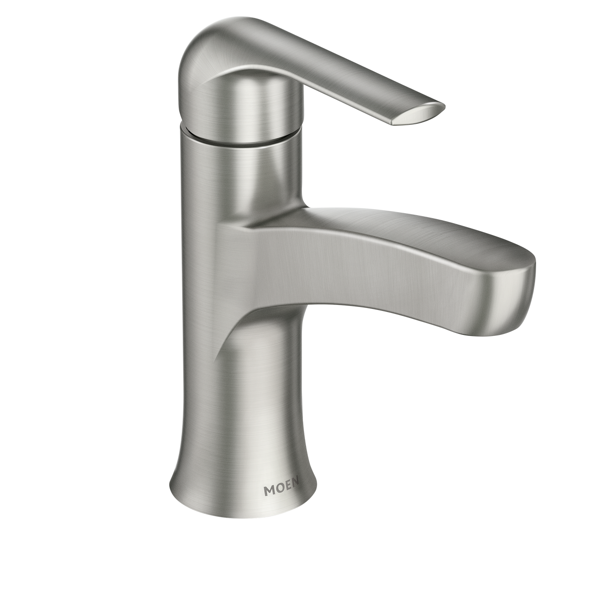 Moen Tilson Single-Handle High-Arc Bathroom Faucet 84565 in Spot Resist Brushed Nickel (84565SRN)