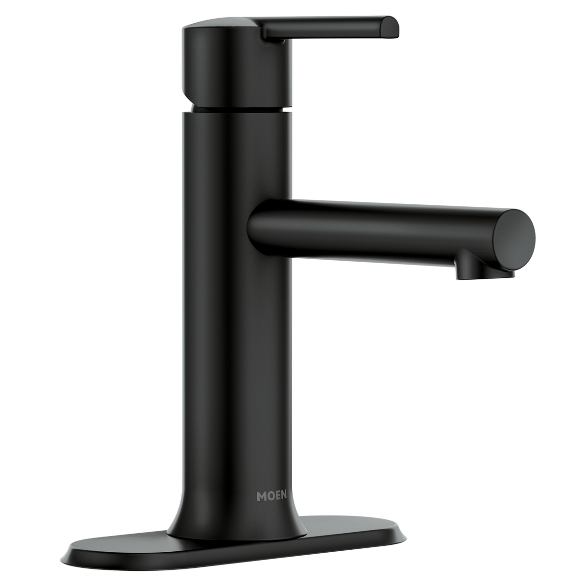 Moen Arlys Single-Handle Low-Arc Low Profile Bathroom Faucet 84770 in Matte Black (84770BL)