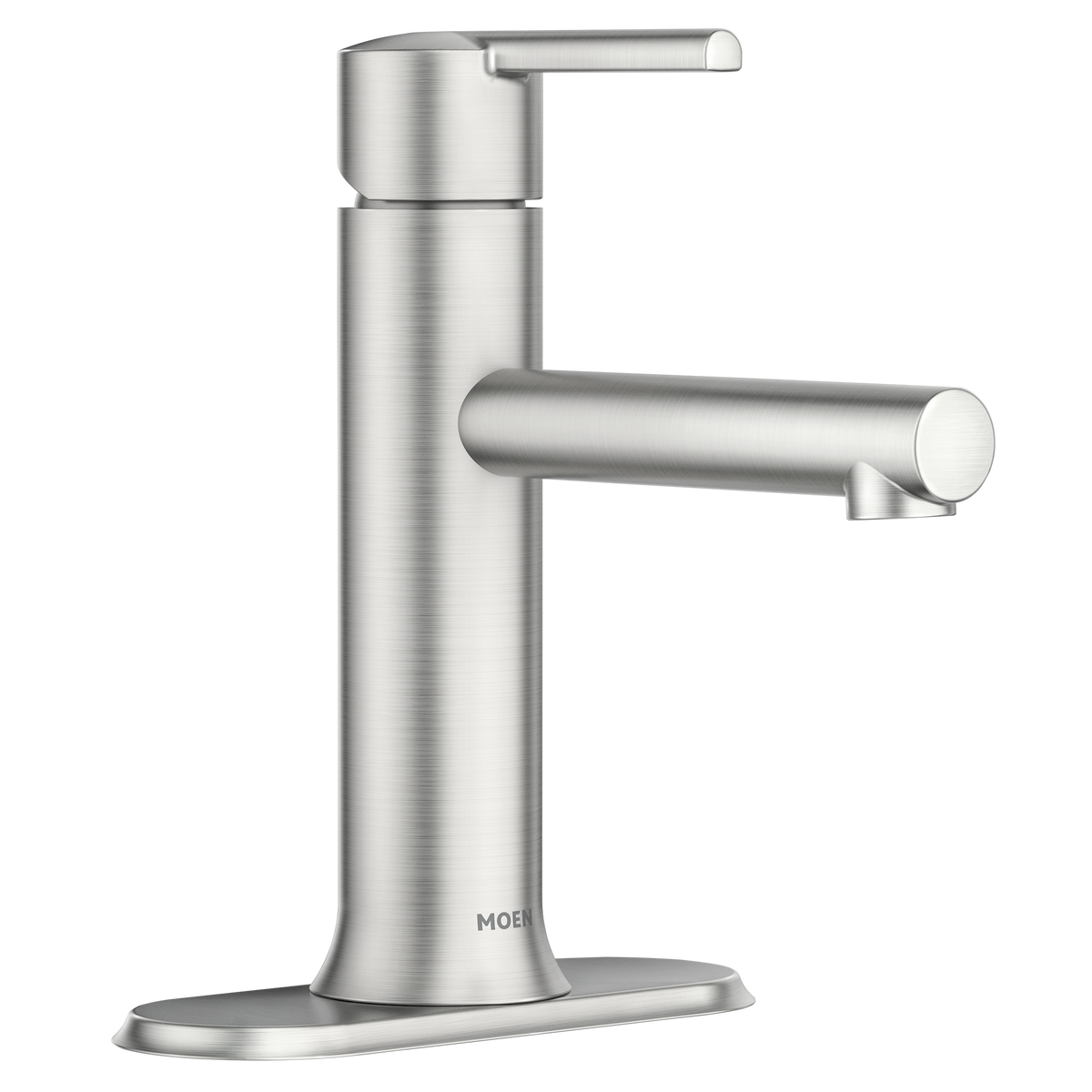 Moen Arlys Single-Handle Low-Arc Low Profile Bathroom Faucet 84770 in Spot Resist Brushed Nickel (84770SRN)