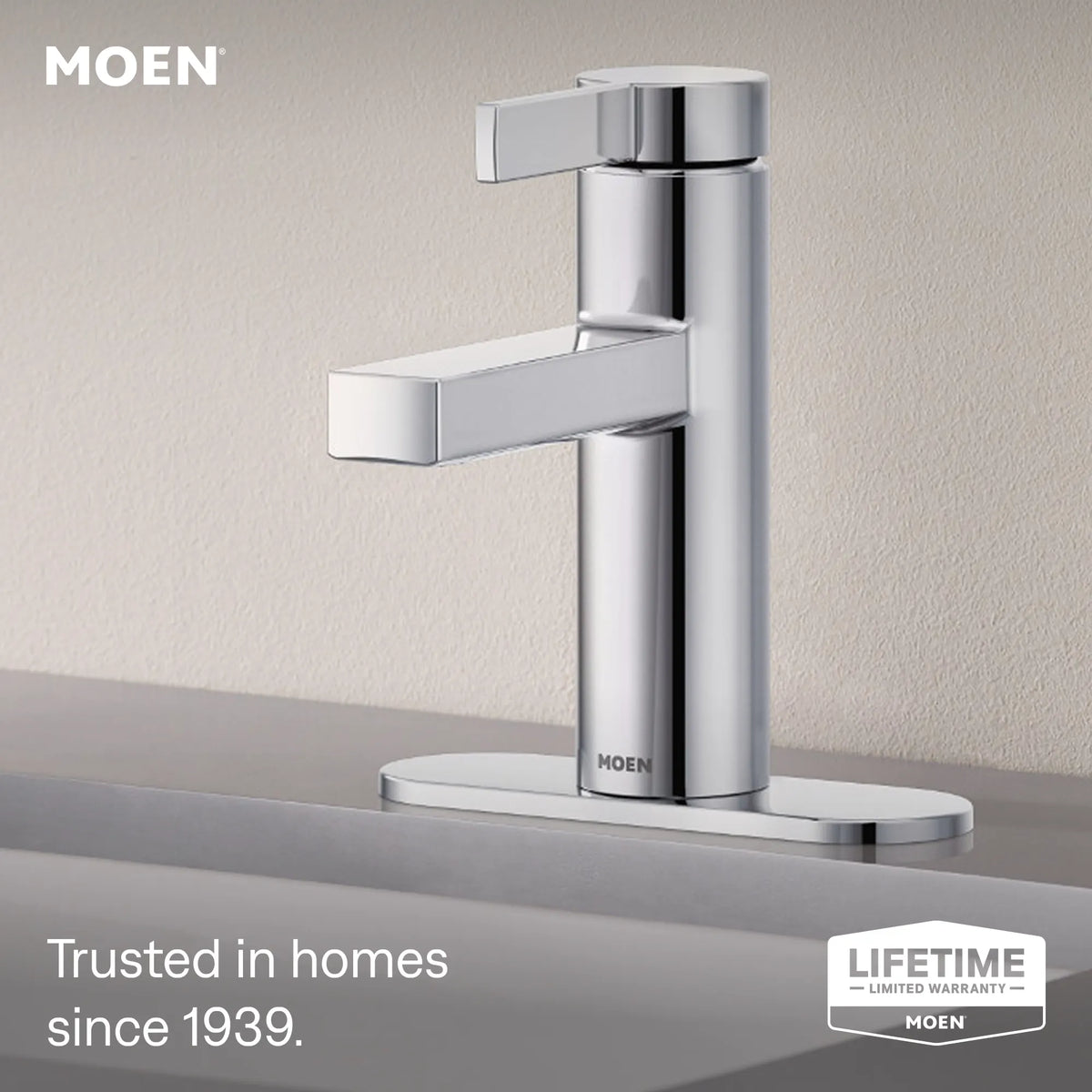 Moen Beric Single-Handle Bathroom Faucet 84774 in Chrome (84774) - view 2