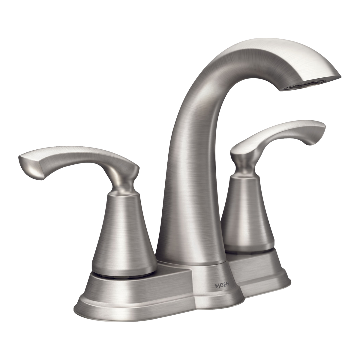 Moen Tiffin Two-Handle High-Arc Bathroom Faucet WS84876 in Spot Resist Brushed Nickel (WS84876SRN)