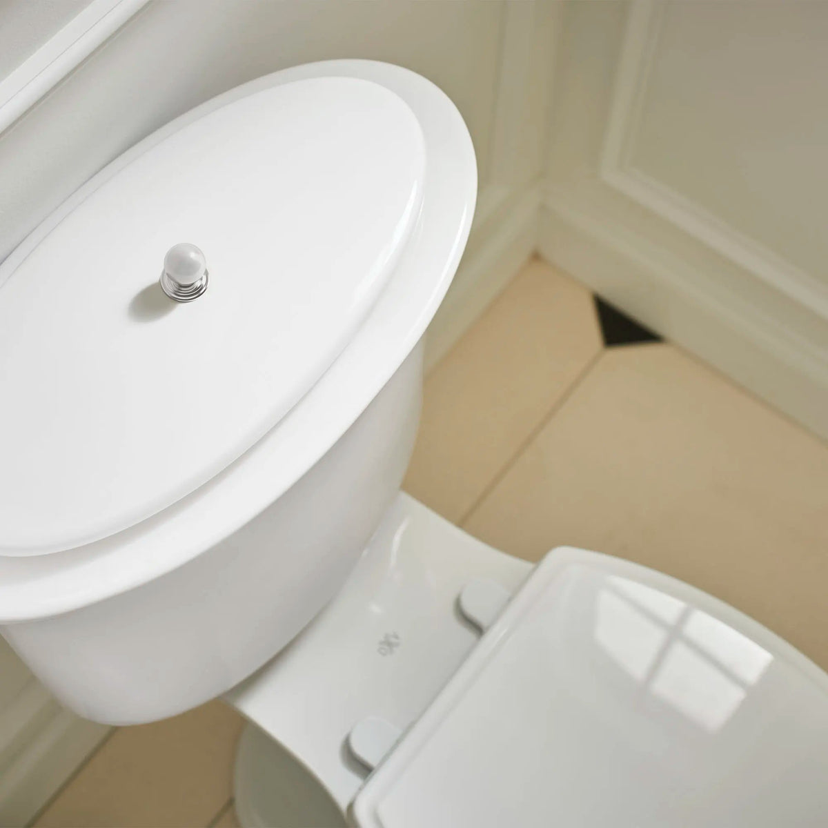 DXV Oak Hill Two-Piece Chair Height Elongated Toilet with Seat in Canvas White (D2203AA100.415) - view 4