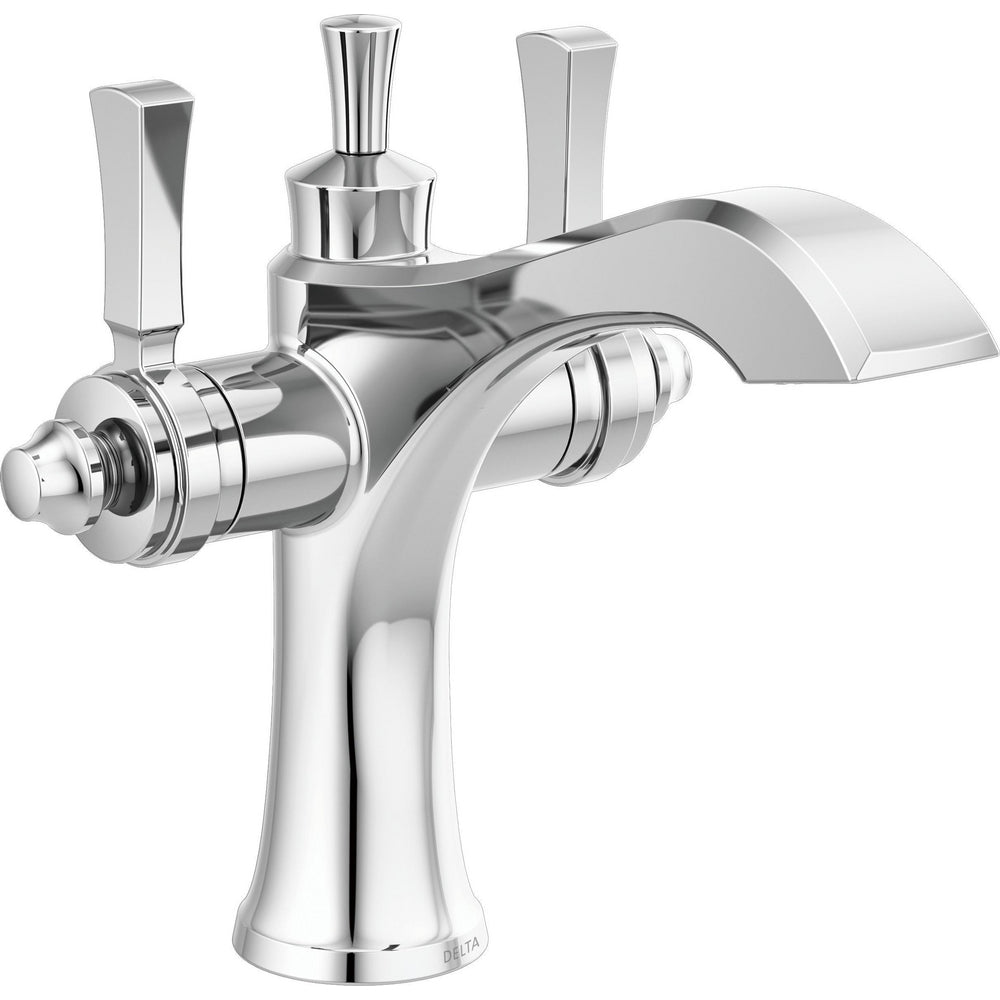 Delta Dorval Single Hole Monoblock Bathroom Faucet - Chrome