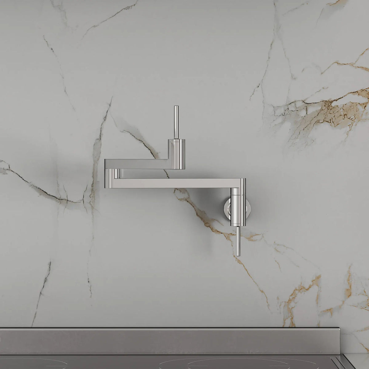 DXV Contemporary Kitchen Pot Filler in Polished Chrome (D35401900.100) - view 2