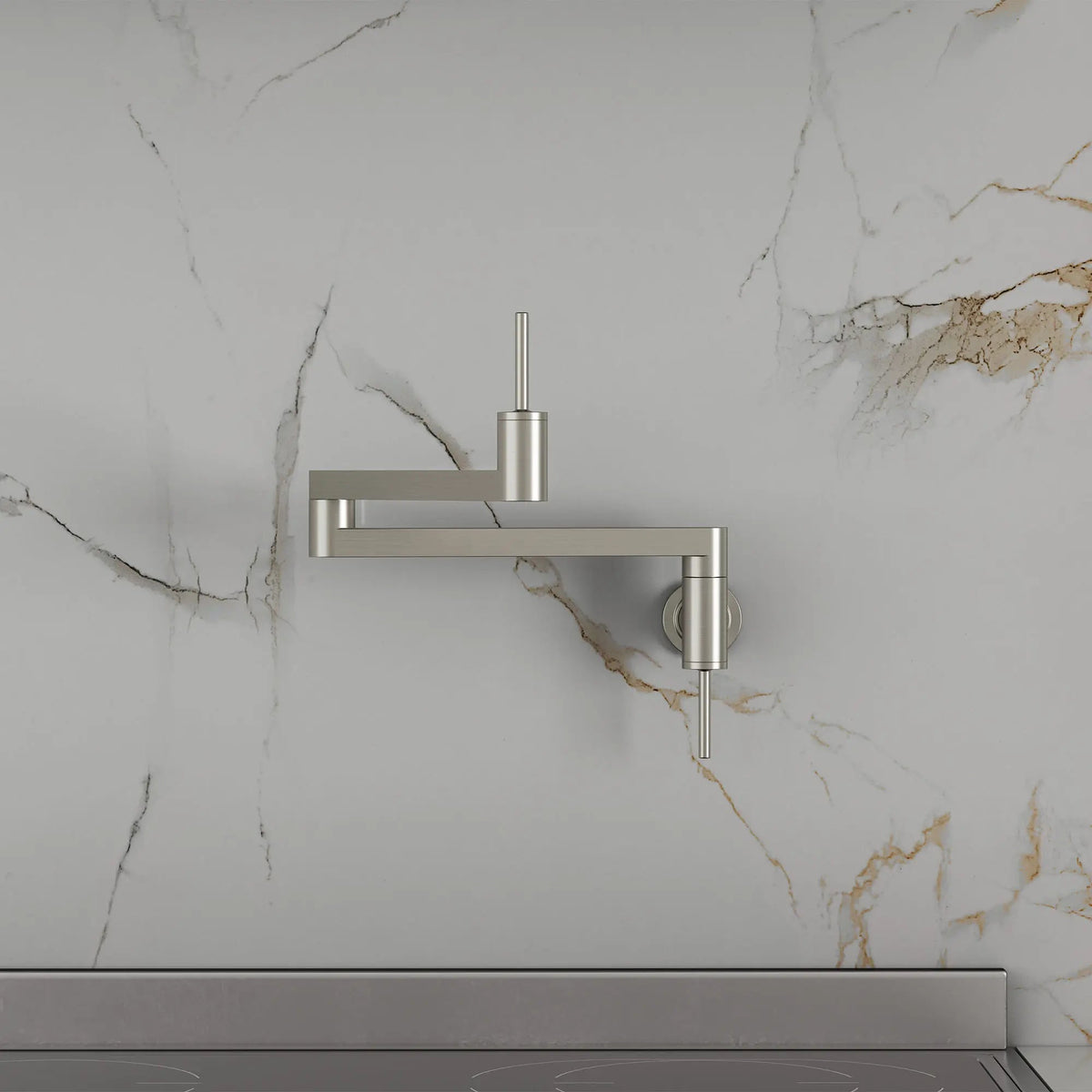 DXV Contemporary Kitchen Pot Filler in Ultra Steel (D35401900.355) - view 4