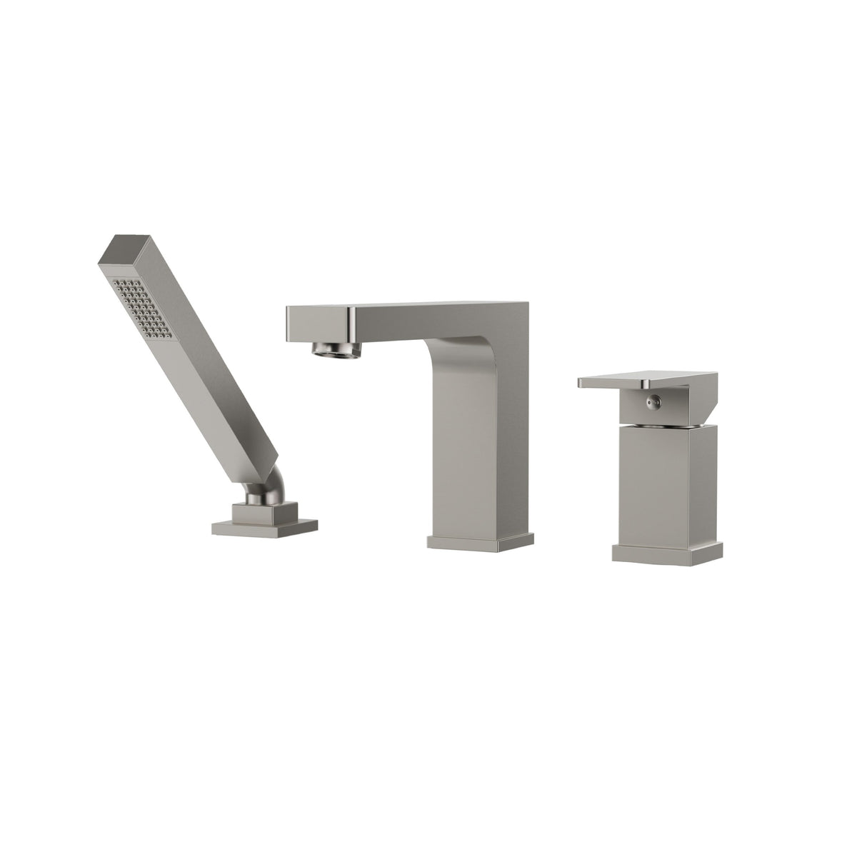 Aquabrass Xpress Madison 3-piece Deckmount Tub Filler 86013 in Brushed Nickel PVD