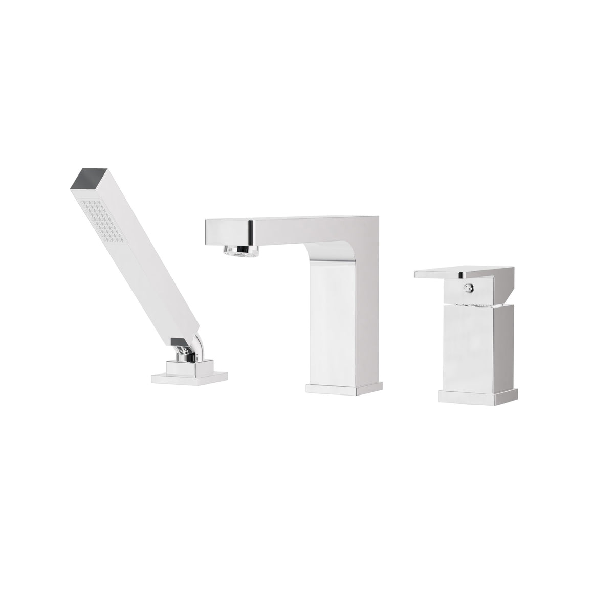 Aquabrass Xpress Madison 3-piece Deckmount Tub Filler 86013 in Polished Chrome