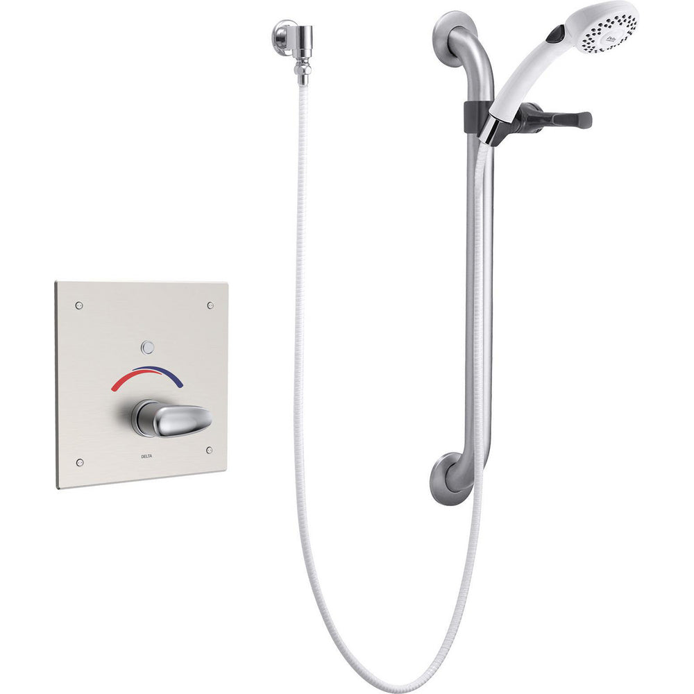 Delta Commercial 860T157 Electronic Push Button Shower System - Hardwire