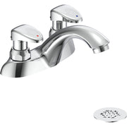 Delta Commercial 86T1093 Two-Handle Metering Slow-Close Centerset Lavatory Faucet