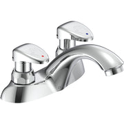 Delta Commercial 86T1153 Two-Handle Metering Slow-Close Centerset Lavatory Faucet