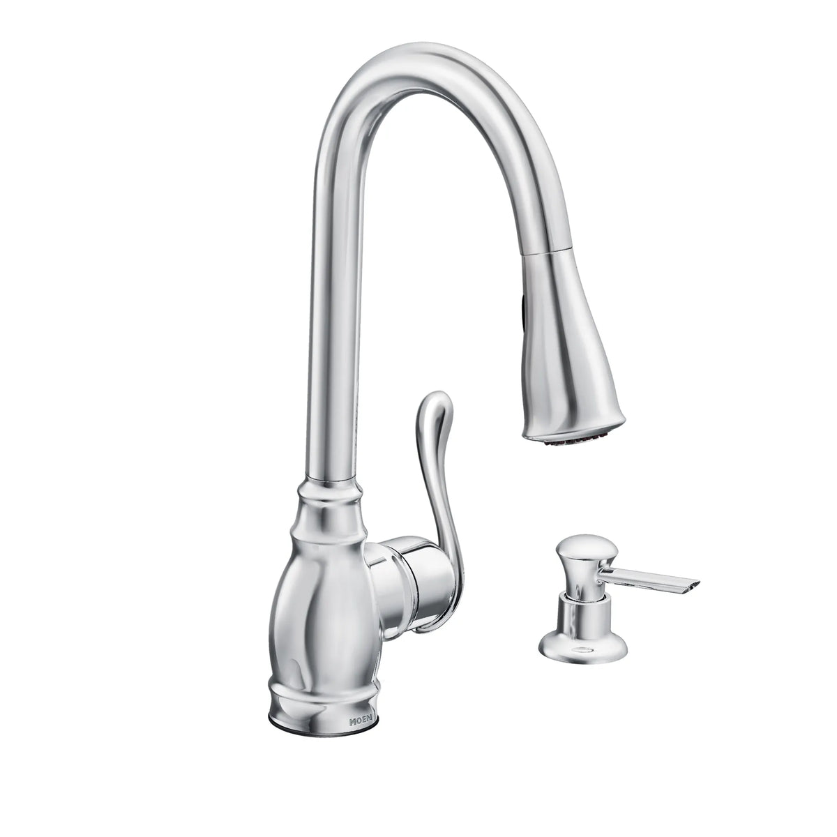 Moen Anabelle Single-Handle High-Arc Pulldown Kitchen Faucet CA87003 in Chrome (CA87003) - view 3