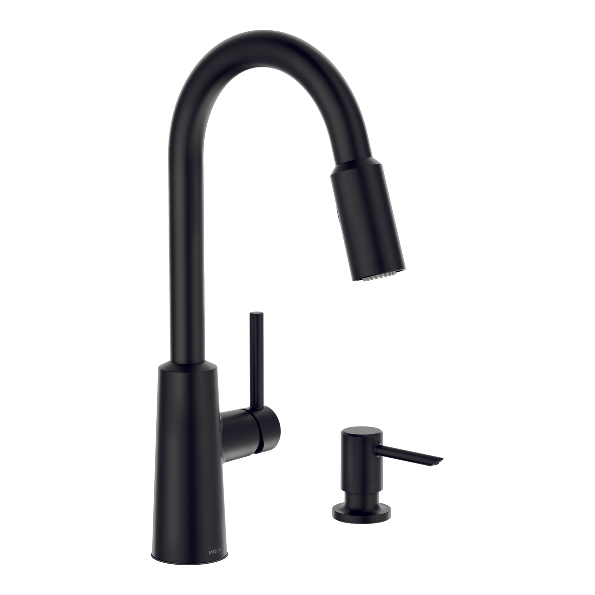 Moen Nori Single-Handle High-Arc Pulldown Kitchen Faucet 87066 in Matte Black (87066BL)