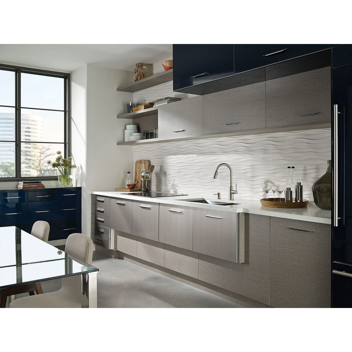 Moen Nori Single-Handle High-Arc Pulldown Kitchen Faucet 87066 in Spot Resist Stainless (87066SRS) - view 3