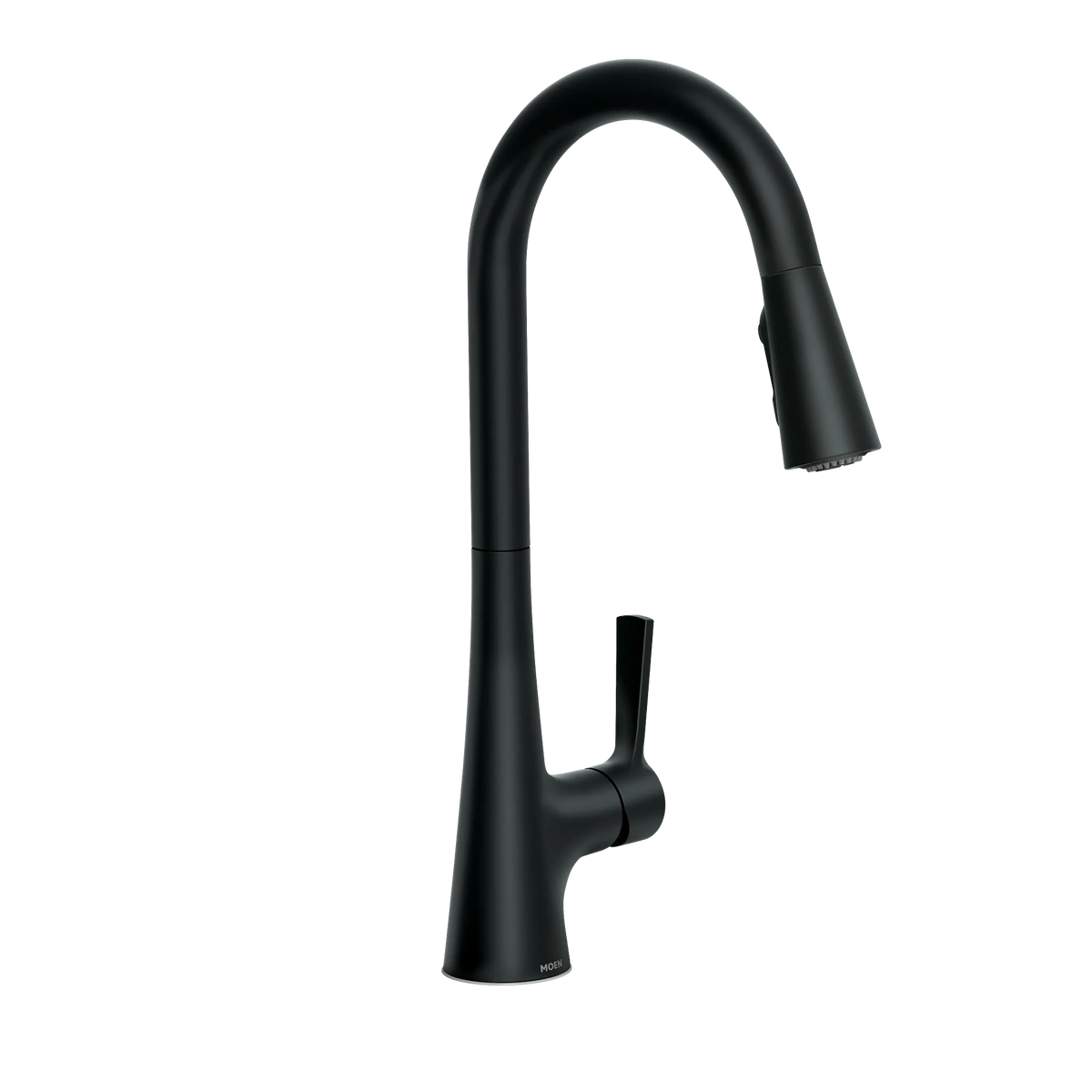 Moen Mikah Single-Handle High-Arc Pulldown Kitchen Faucet 87069 in Matte Black (87069BL) - view 4