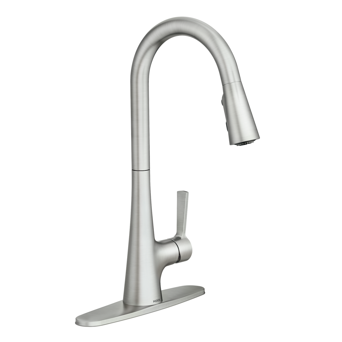 Moen Mikah Single-Handle High-Arc Pulldown Kitchen Faucet 87069 in Spot Resist Stainless (87069SRS)