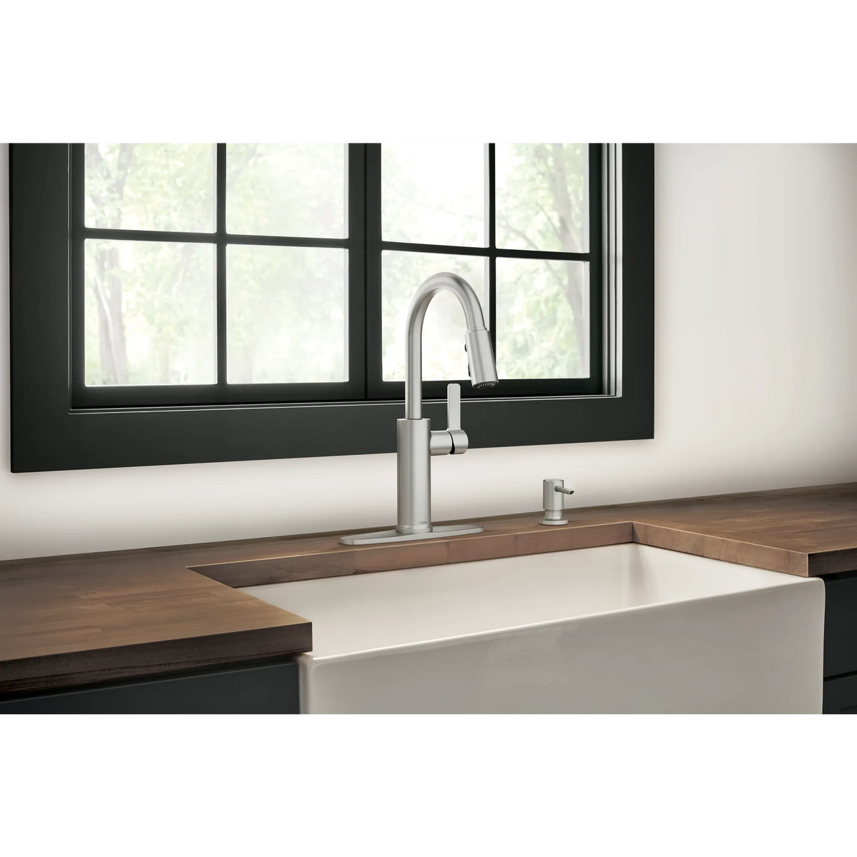 Moen Durani Pulldown Kitchen Faucet 87070 in Spot Resist Stainless (87070SRS) - view 3