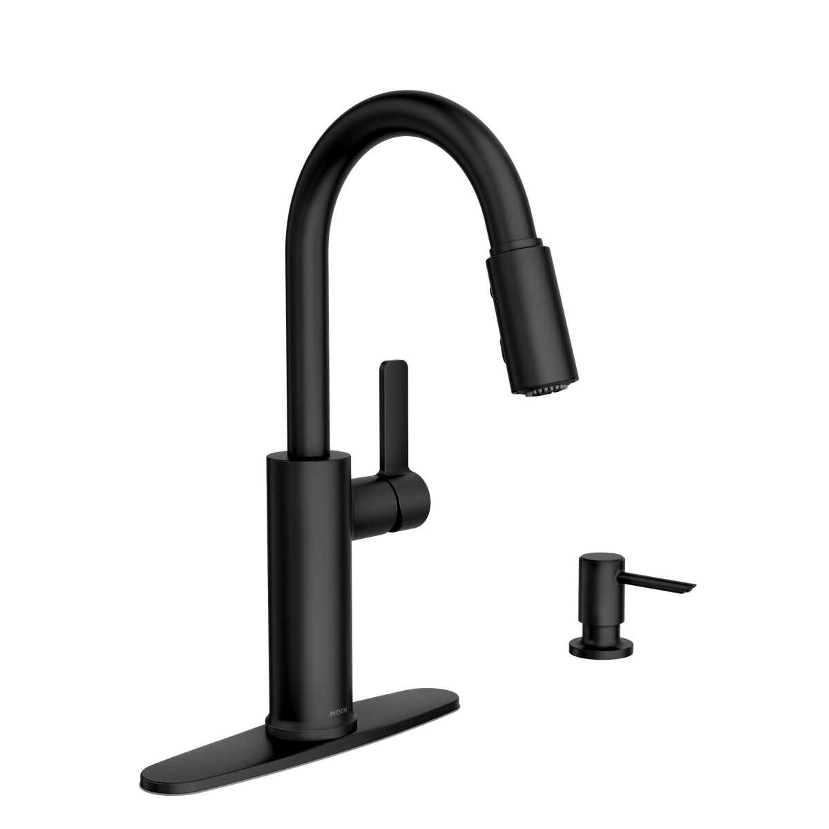 Moen Durani Pulldown Kitchen Faucet 87070 in Matte Black (87070BL)