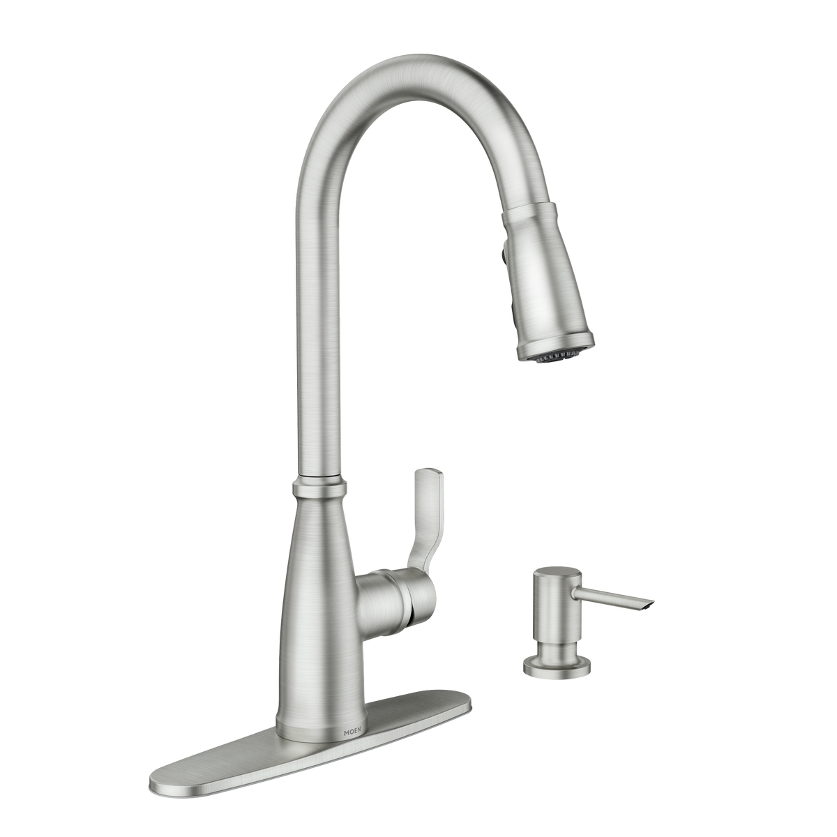 Moen Nolia Single-Handle High-Arc Pulldown Kitchen Faucet 87071 in Spot Resist Stainless (87071SRS)