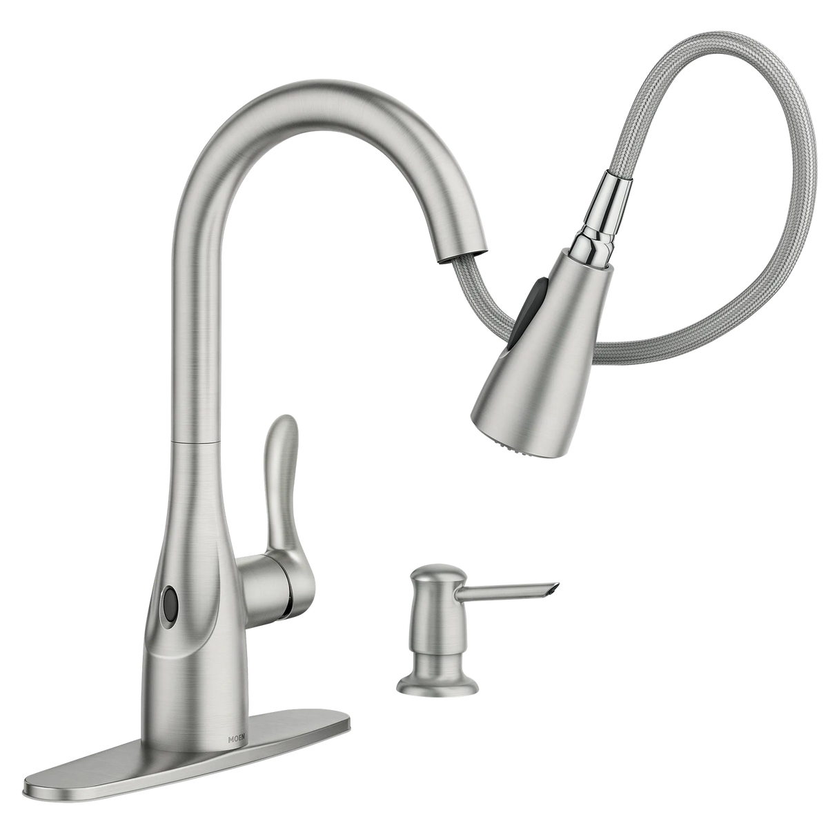 Moen Arlo Hands Free Pulldown Kitchen Faucet 87087EW in Spot Resist Stainless (87087EWSRS) - view 7