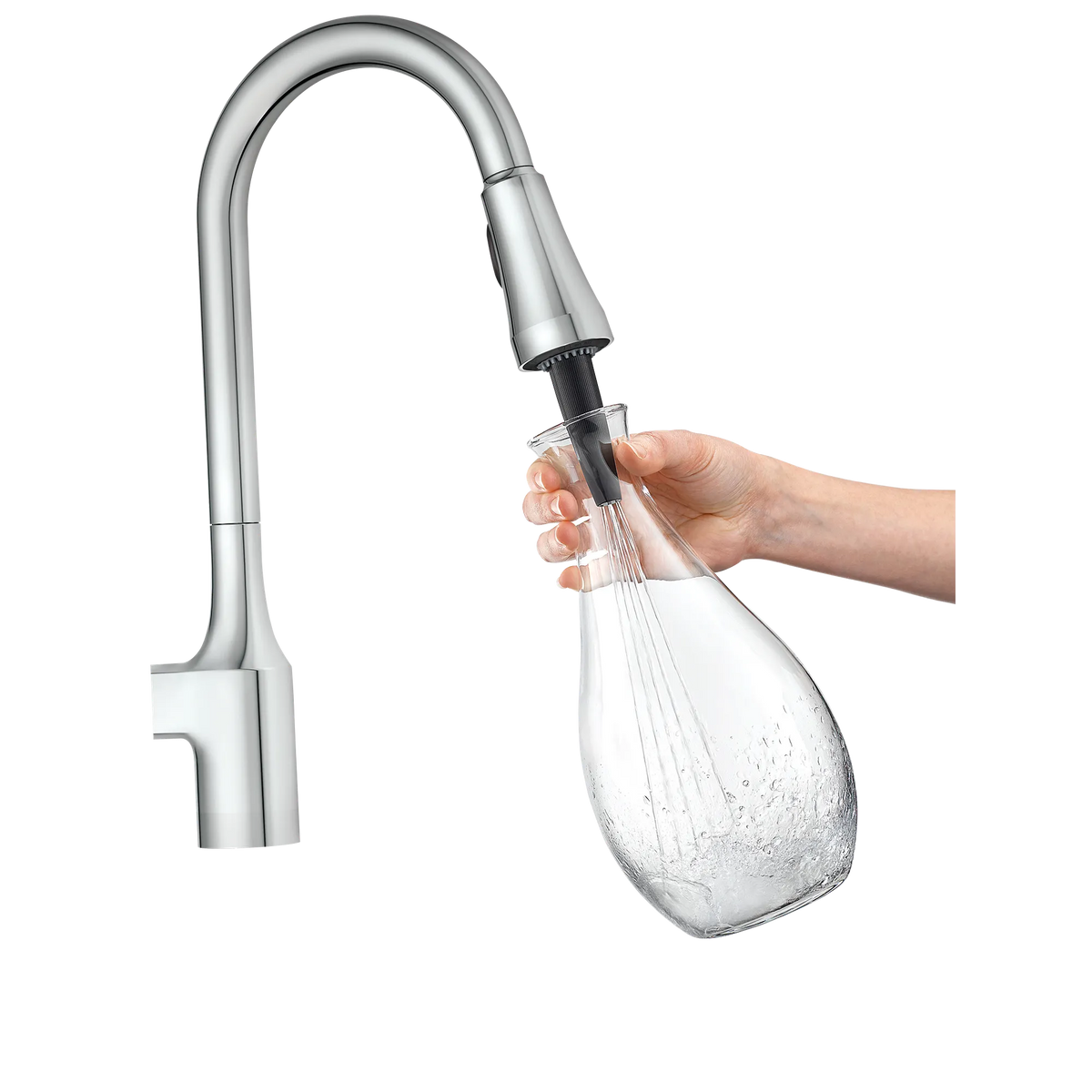 Moen Milton Single-Handle High-Arc Pulldown Kitchen Faucet 87114 in Chrome (87114) - view 2