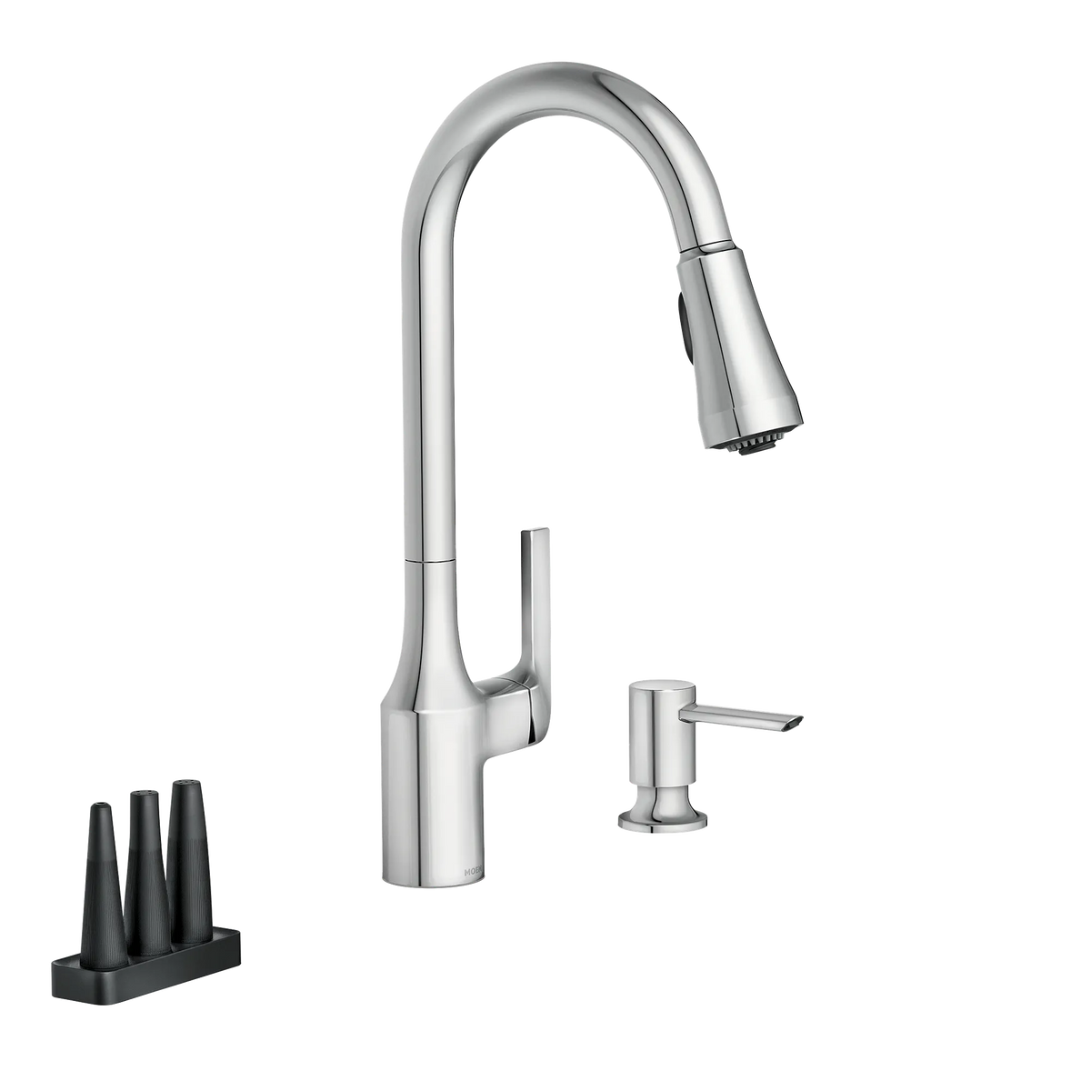 Moen Milton Single-Handle High-Arc Pulldown Kitchen Faucet 87114 in Chrome (87114) - view 4