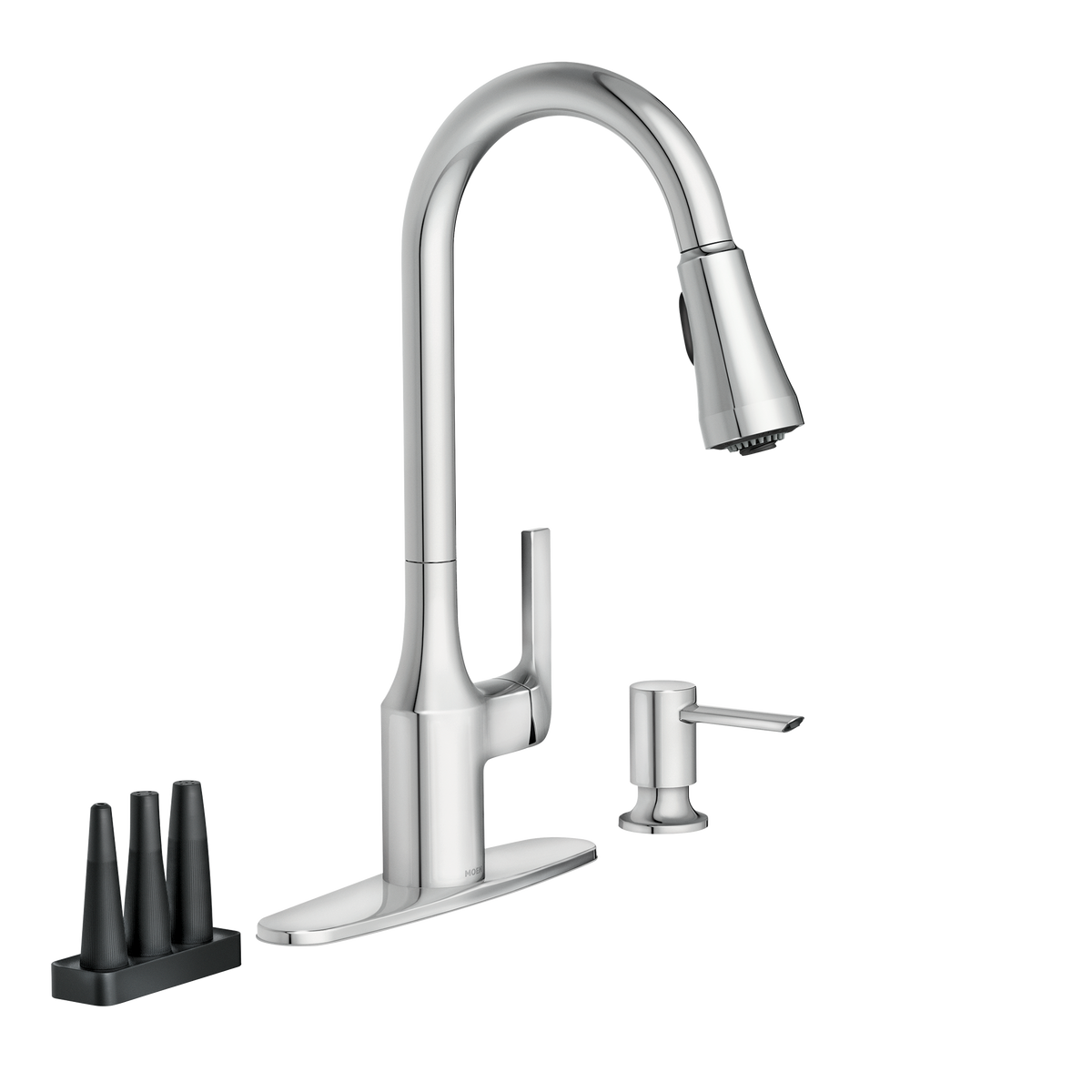Moen Milton Single-Handle High-Arc Pulldown Kitchen Faucet 87114 in Chrome (87114)