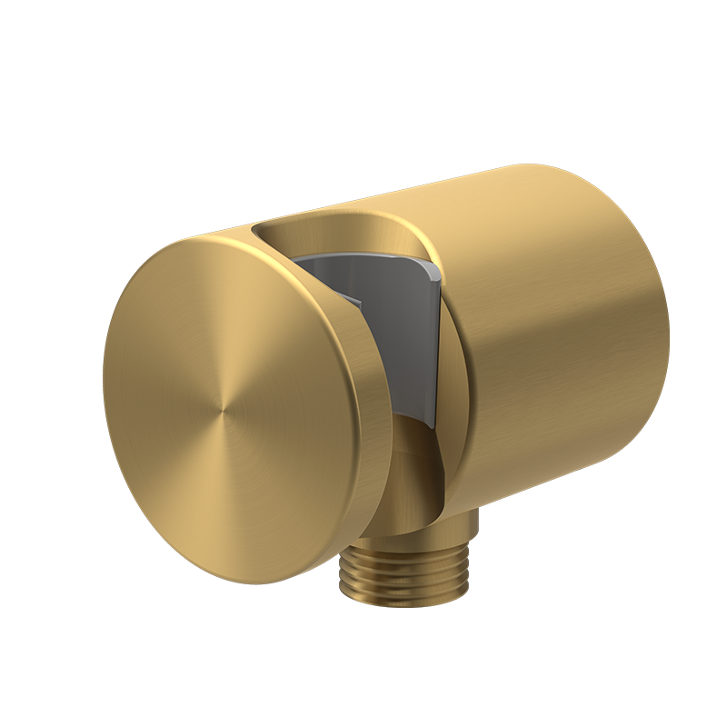 Rubi Round Water Connection/Hook 50 mm Brushed Gold RAC30OR