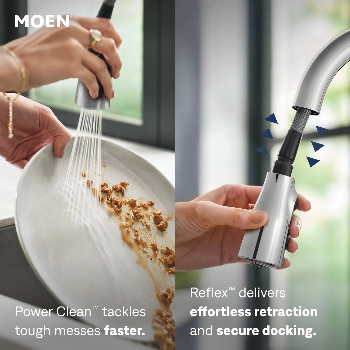 Moen Adler Single-Handle High-Arc Pulldown Kitchen Faucet 87233 in Chrome (87233) - view 4