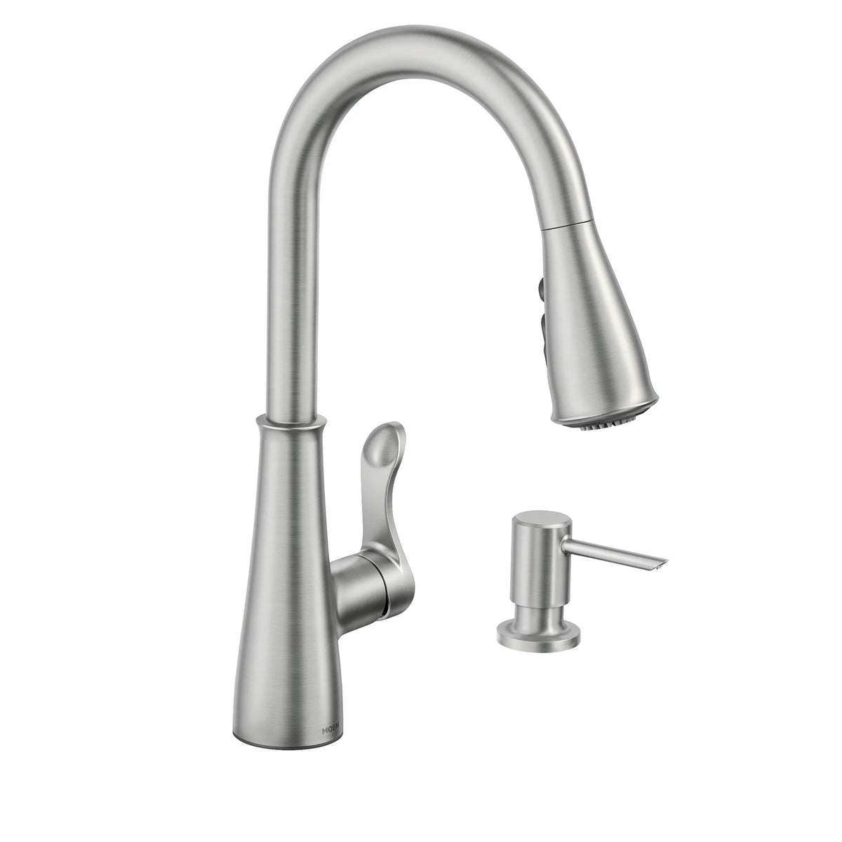 Moen Hadley Single-Handle Pulldown Kitchen Faucet 87245 in Spot Resist Stainless (87245SRS) - view 6