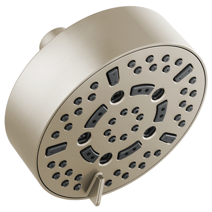 Brizo 5” Linear Round H2Okinetic® Multi-Function Wall Mount Shower Head - 2.5 GPM 87292-BN-2.5 - Plumbing Market