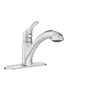 Moen Renzo Single-Handle Low-Arc Pullout Kitchen Faucet CA87316 in Chrome (CA87316C)