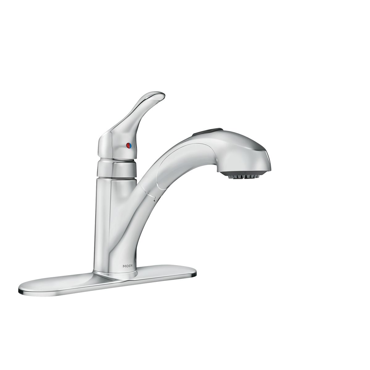 Moen Renzo Single-Handle Low-Arc Pullout Kitchen Faucet CA87316 in Chrome (CA87316C)