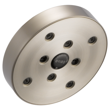 Brizo 5" Linear Round H<sub>2</sub>Okinetic<sup>®</sup> Single Function Wall Mount Showerhead 87375-BN - Plumbing Market