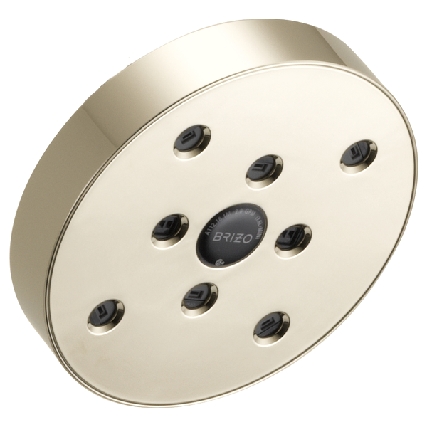 Brizo 5" Linear Round H<sub>2</sub>Okinetic<sup>®</sup> Single Function Wall Mount Showerhead 87375-PN - Plumbing Market