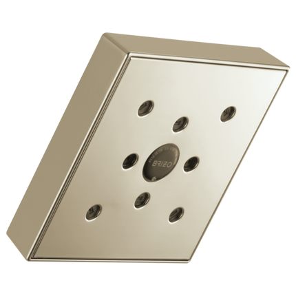 Brizo 5” Linear Square H<sub>2</sub>Okinetic<sup>®</sup> Single Function Wall Mount Showerhead 87380-PN - Plumbing Market