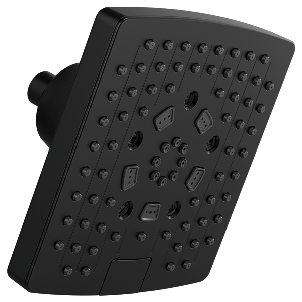 Brizo 7” Linear Square H2Okinetic® Multi-Function Wall Mount Shower Head - 2.5 GPM 87406-BL-2.5 - Plumbing Market