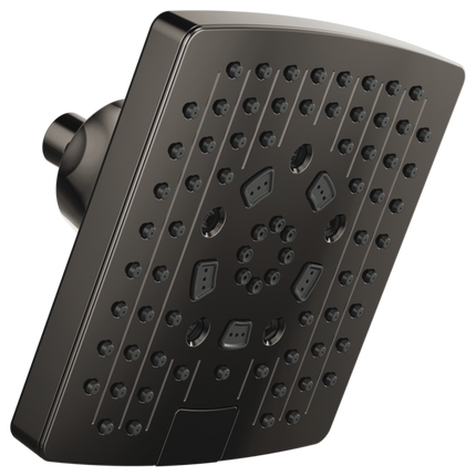 Brizo 7" Linear Square H2Okinetic® Multi-Function Wall Mount Shower Head - 2.5 GPM 87406-BNX-2.5 - Plumbing Market