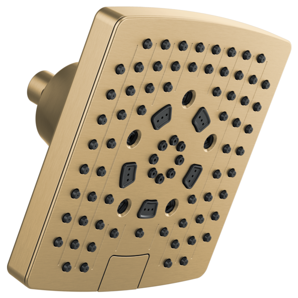 Brizo 7” Linear Square H<sub>2</sub>Okinetic<sup>®</sup> Multi-Function Wall Mount Showerhead 87406-GL - Plumbing Market