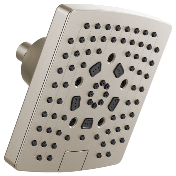 Brizo 7" Linear Square H2Okinetic® Multi-Function Wall Mount Shower Head - 2.5 GPM 87406-NK-2.5 - Plumbing Market