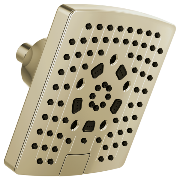 Brizo 7" Linear Square H2Okinetic® Multi-Function Wall Mount Shower Head - 2.5 GPM 87406-PN-2.5 - Plumbing Market