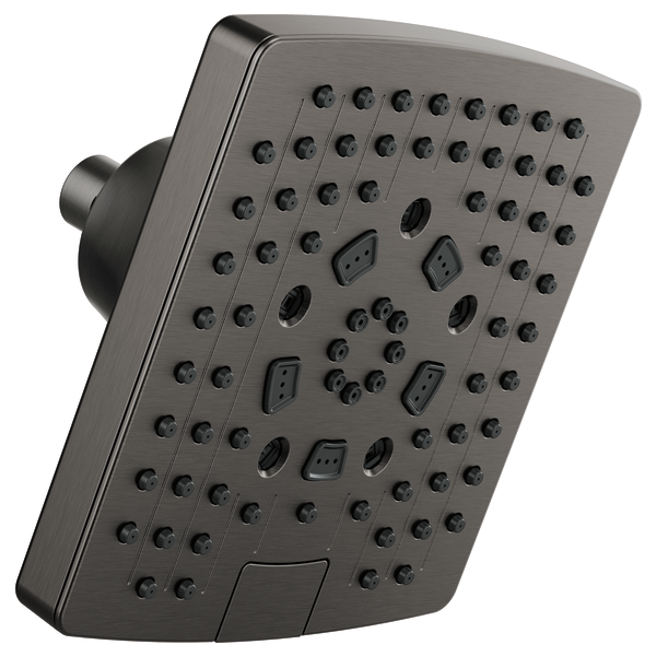 Brizo 7" Linear Square H2Okinetic® Multi-Function Wall Mount Shower Head - 2.5 GPM 87406-SL-2.5 - Plumbing Market