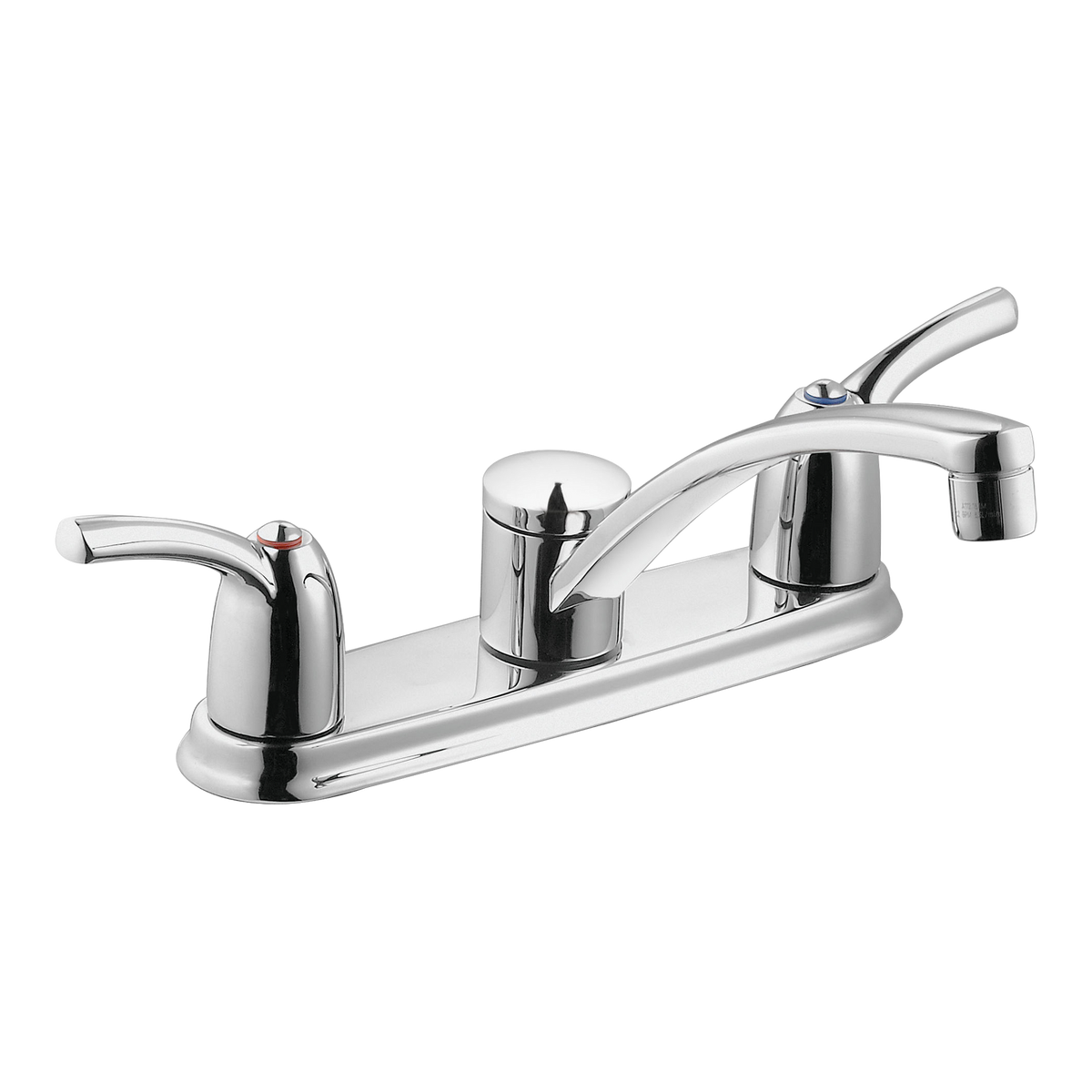 Moen Adler Two-Handle Low-Arc Kitchen Faucet 87412 in Chrome (87412)